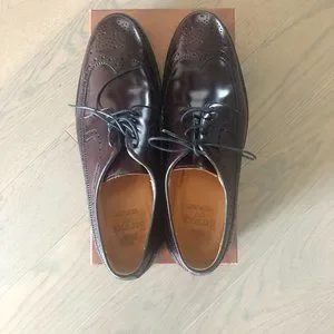 Berwick | Shoes | Berwick Burgundy Leather Derby Shoes Size  display picture 3